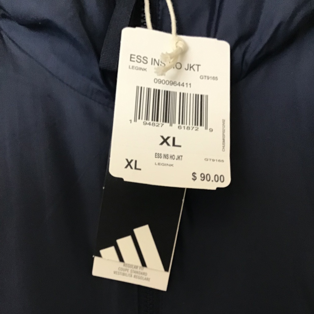 ADIDAS ESSENTIALS HOODED 3-STRIPES LIGHTWEIGHT JACKET - Picture 6 of 16